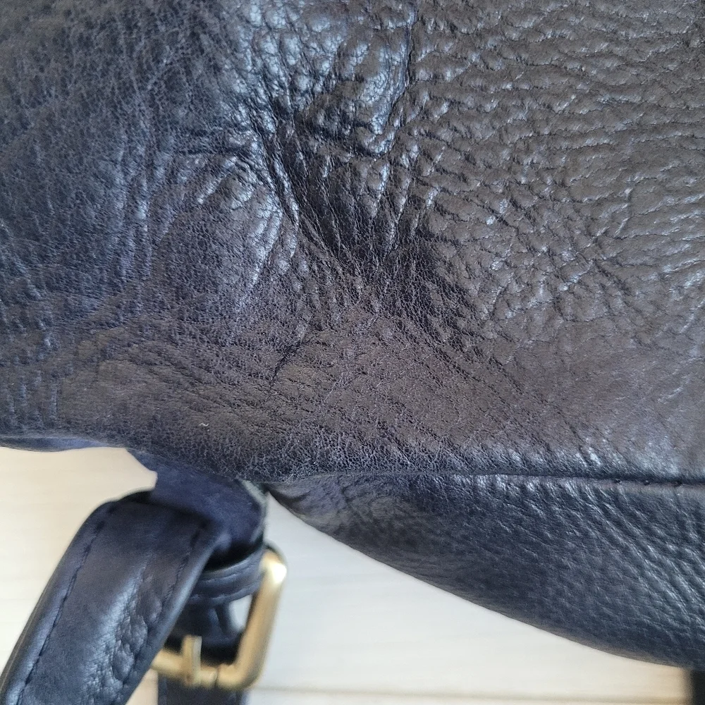 Authentic Soft Italian Leather Drawstring Backpack - Picture 11 of 15